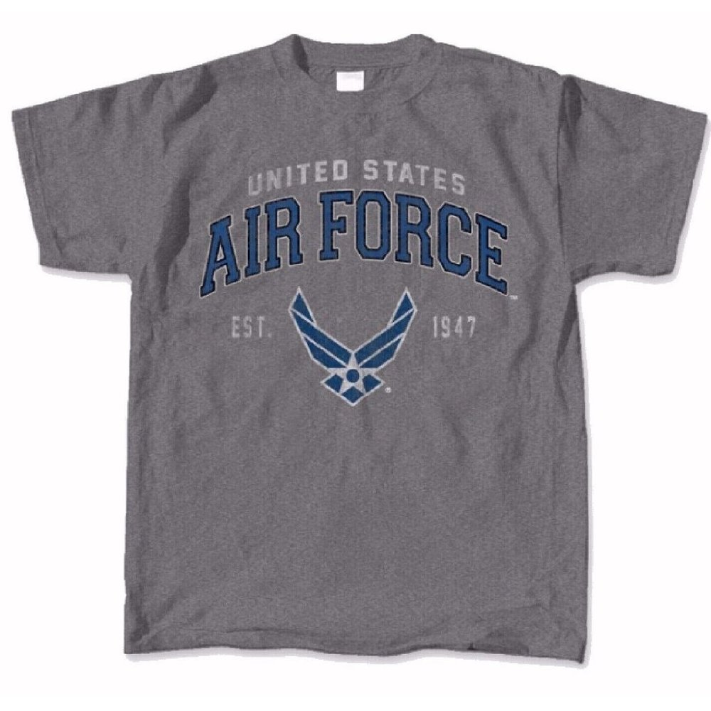 U.S. Air Force Vintage Emblem Wings Short Sleeve T-Shirt - NEW Fast Ship